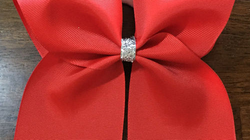 HOW TO MAKE A CHEER BOW STEP BY STEP