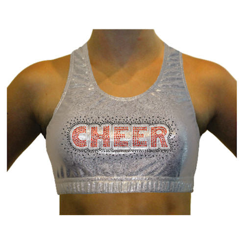 Xtreme Cheer & Dance Sports Bra with Rhinestone Logo
