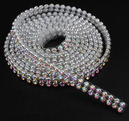 Center Rhinestone Strips for Bows of All Styles Clear Rhinestone