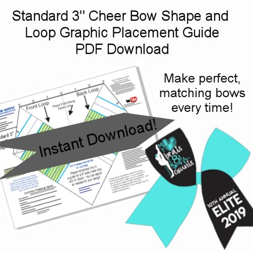 cheer bow outline
