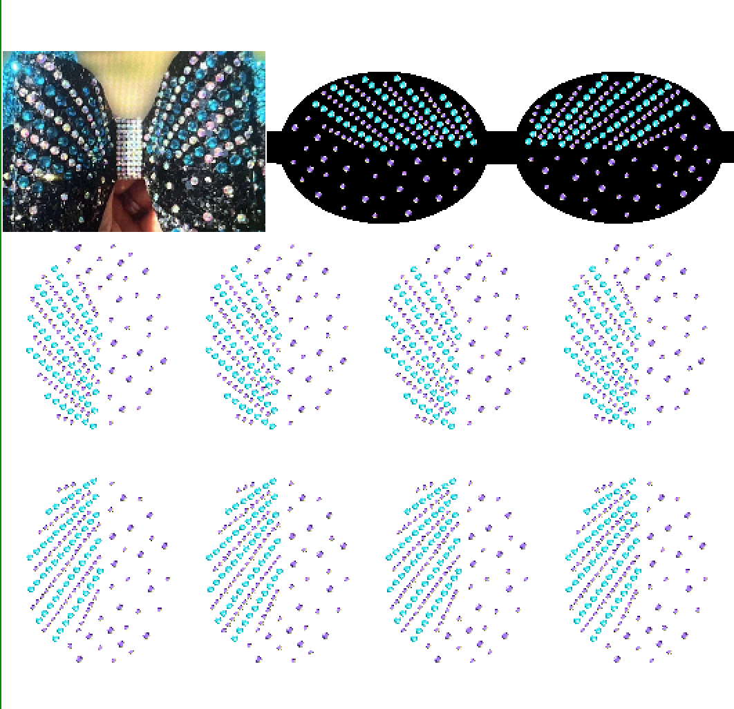 Custom Rhinestone Transfer Sheet 763-C – Cheer Bow Supply
