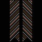 Shown as finished example with orange rhinestones and sublimation on white glitter.