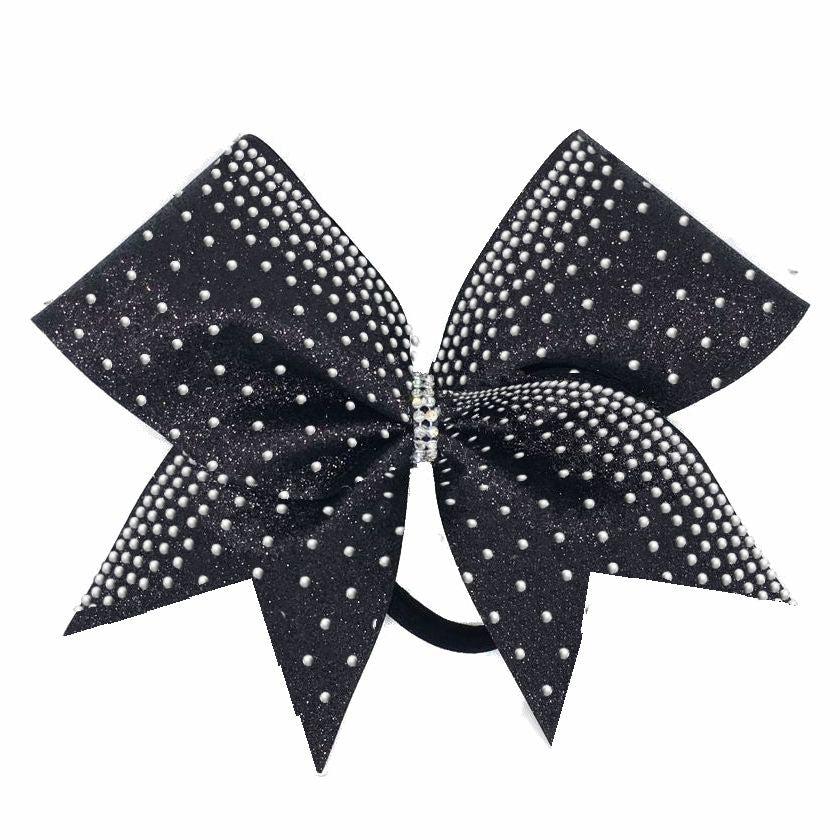 Frosted Loops Rhinestone Cheer Bow – Jess Creations LLC